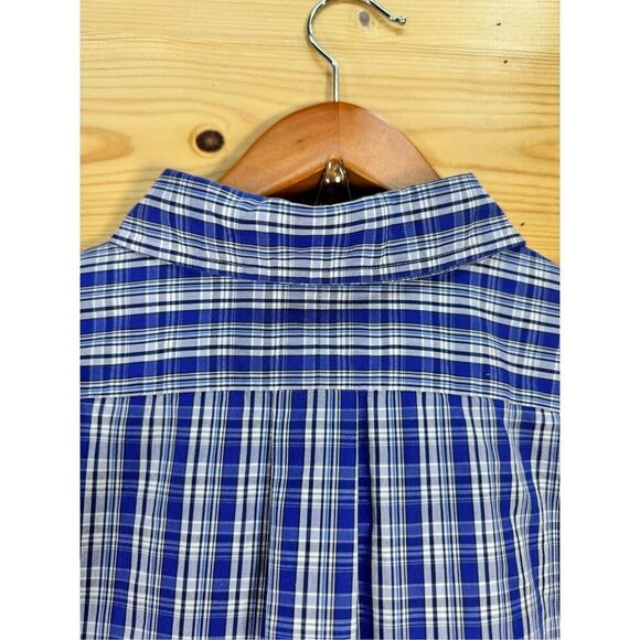 Ralph Lauren Men's Size XL Blue/White/ Black  Plaid Long Sleeve Button-Up Shirt - Picture 7 of 11